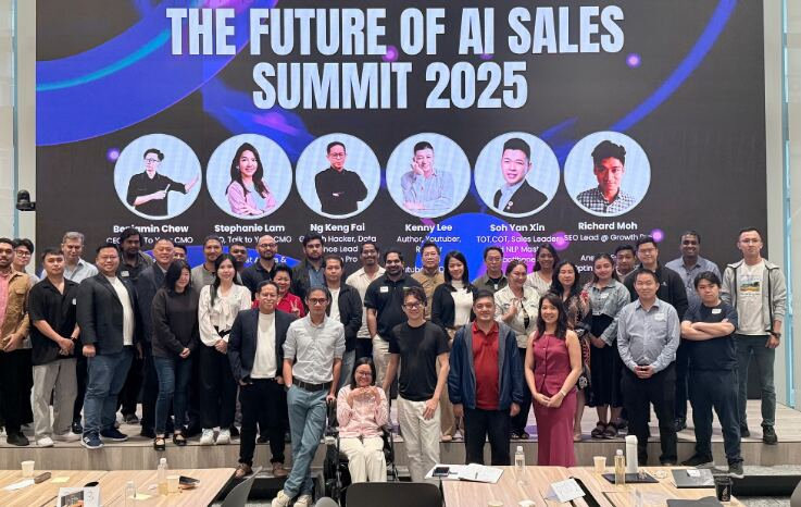 Group photo from the Future of AI Sales Summit 2025