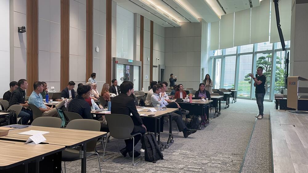 Stephanie Lam facilitating a hands-on workshop